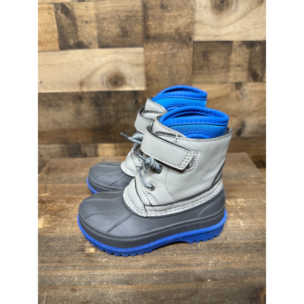 Sperry Harbor Boot A/C Toddler Boys Grey Blue Winter Duck Boots Size 8M